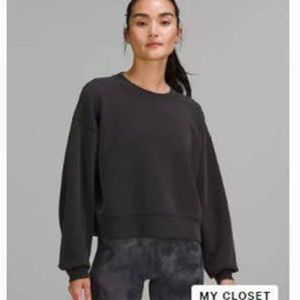 Lululemon Softstreme Perfectly Oversized Crop Crew size 6